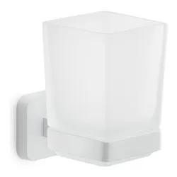 Porta spazzolino parete (6,4x9,7x10,5cm) TONGA Bianco TO1002