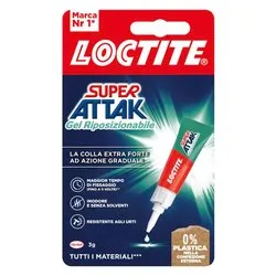 Collante istantaneo universale Gel riposizionabile SUPER ATTAK (3gr) Trasparente 2943086