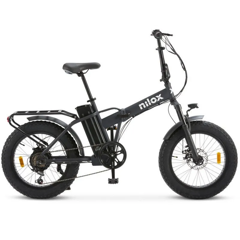 Bicicletta elettrica pieghevole Nilox X8 Pro 13Ah 250W con telaio in acciaio e autonomia di 70 km, 20″