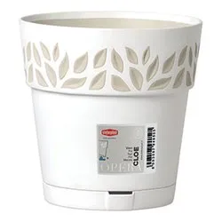 Vaso piante con riserva acqua plastica (20x19cm) Opera OPERA CLOE Bianco 94050