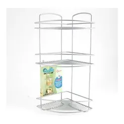 Cestello box doccia angolare 3P a vite (22x22x53cm) ONDA Silver 46 02 03