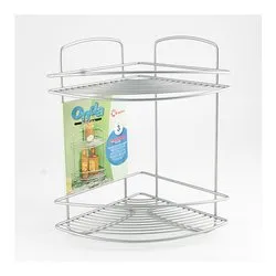 Cestello box doccia angolare 2P a vite (22x22x35cm) ONDA Silver 46 02 02