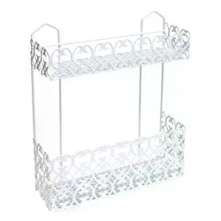 Cestello box doccia rettangolare 2P a vite (30x10x32cm) FLORENZ Bianco 42 33 02