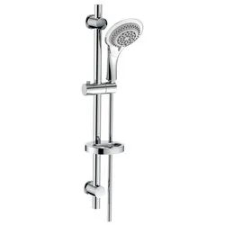 Set saliscendi con doccia 5 funzioni con portasapone (70,8cm) MENELAO Cromo SAPSAL0155CR