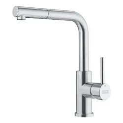 Miscelatore lavello doccetta estraibile SMART GLENDA Inox satinato 115 0706 986