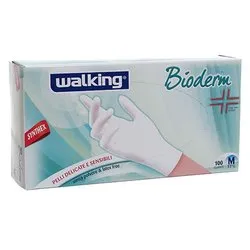 Guanti monouso vinile 100 pz (taglia m ) BIODERM Bianco 010336