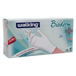 Guanti monouso vinile 100 pz (taglia l ) BIODERM Bianco 010337