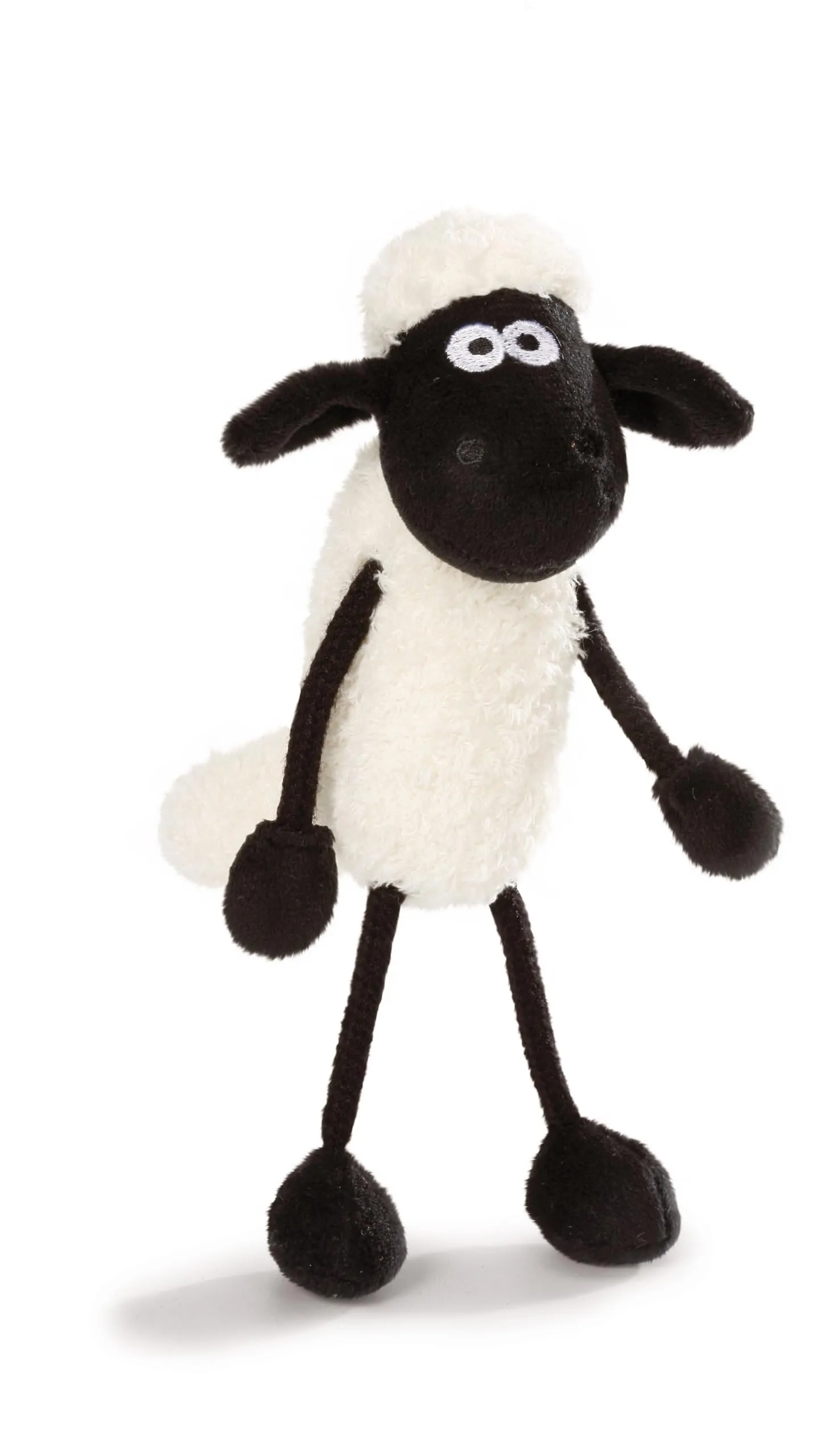 NICI peluche Shaun la pecora 15cm bianco - Simpatico peluchetto con imbottitura morbida per giochi e coccole, Doudou, perfetto come idea regalo per bambini e adulti - 49182