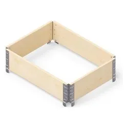 Fioriera Kit Orto legno tenero nordico pefc con angolari acciaio zincato (80x60x19,5cm) Garden Box Eco UPYARD Natural 0031