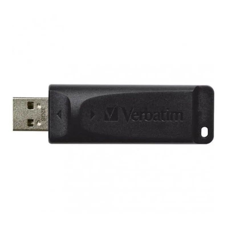 Unità USB Verbatim Slider 32GB USB 2.0 Nero con meccanismo scorrevole