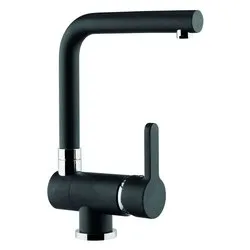 Miscelatore lavello canna abbattibile AQUAWINDOW Nero SXWINLBK