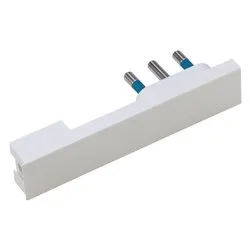 Spina elettrica Spaziozero 2P+T 16A (std italiano) per cavo laterale Bianco PP0417