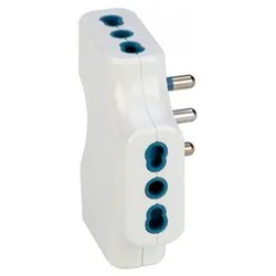 Adattatore 3 prese 2P+T 10/16A (bipasso std italiano) SPAZIOZERO Bianco PP2353