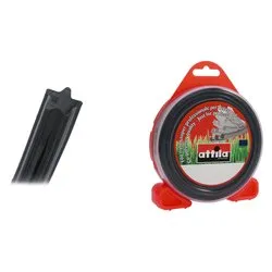 Filo decespugliatore stella nylon (3mm x 15m) Nero 004992