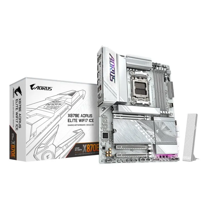 Scheda madre Gigabyte X870E ATX AM5 X870E AORUS ELITE WIFI7 ICE DDR5 PCIe 5.0 WiFi 7