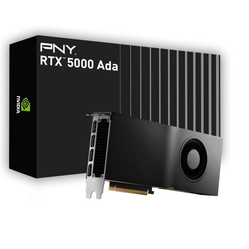 Scheda grafica PNY RTX 5000 Ada Generation 32 GB GDDR6 ECC 4x DisplayPort AI/Rendering