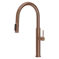 Miscelatore lavello doccetta predisposizione acqua filtrata 316 KITCHEN FLESSA Copper brushed PVD 60822 708
