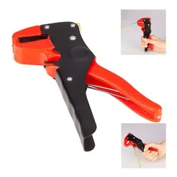 Pinza spelafili automatica (175mm) Nero e Rosso PP1318