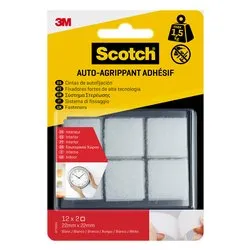Quadri fissaggio (22x22mm) velcro adesivo 12 pz Bianco 7100262515