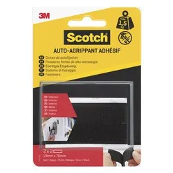 Striscia fissaggio RF7031 (76x19 mm) velcro adesivo 2 pz SCOTCH Nero 7100260796