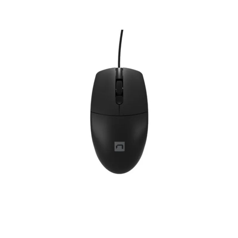 Ratón NATEC Ruff Plus con cable 1200 DPI Negro mano derecha USB tipo A