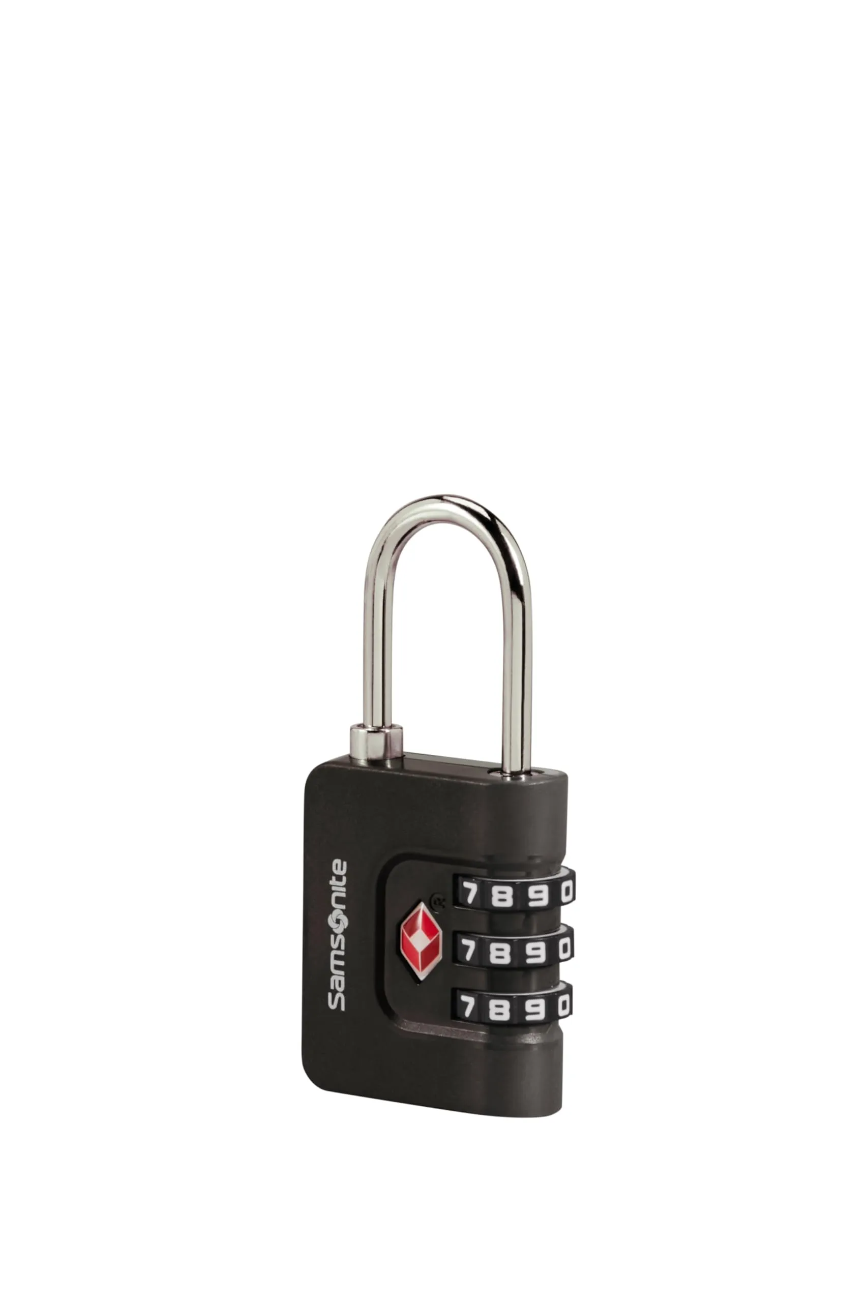 Samsonite TA Revolution - Lucchetto a combinazione TSA con codice a 3 cifre, lucchetto per bagagli sicuro per valigie e borse, lucchetto per valigia, Nero