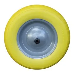 Ruota piena con assale 210 mm per carriola (360x85mm) 17495+17493