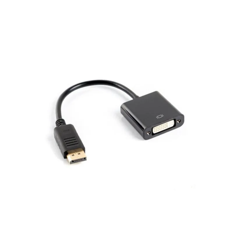 Adattatore Lanberg AD-0007-BK DisplayPort DVI-D 0,1 m Maschio Femmina Diritto