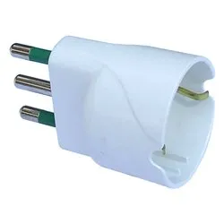 Adattatore 1 presa 2P+T 16A (std tedesco) Bianco 82610 E