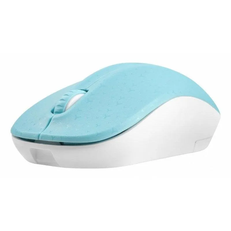 Mouse Natec NMY-1651 Bluetooth 1600 DPI Ambidestro Blu Bianco