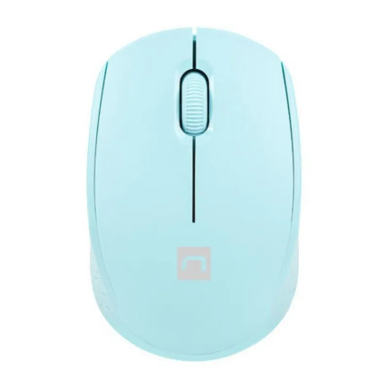 Mouse NATEC STORK wireless Bluetooth + USB Type-A 1600 DPI Ambidestro Blu Chiaro