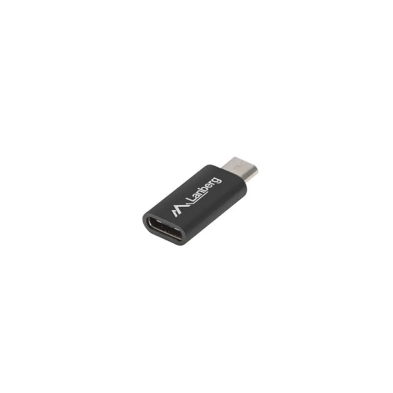 Adattatore Lanberg AD-UC-UM-01 Micro-USB 2.0 Type B a USB 2.0 Type C Nero