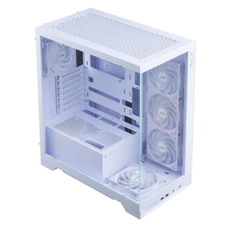 Case PC XPG Invader X BTF Mid Tower Bianco SPCC Vetro Temperato RGB USB C