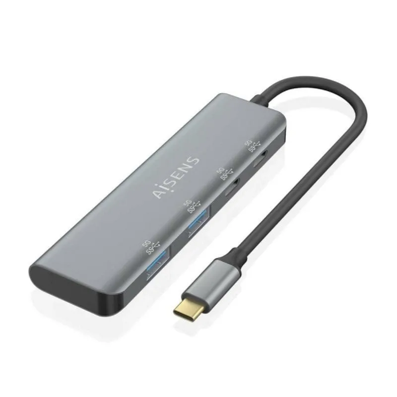 Hub AISENS A109-0763 4 porte USB 3.2 Gen1 5Gbps compatto e professionale Hub AISENS A109-0763 4 porte USB 3.2 Gen1 5Gbps compatto e professionale