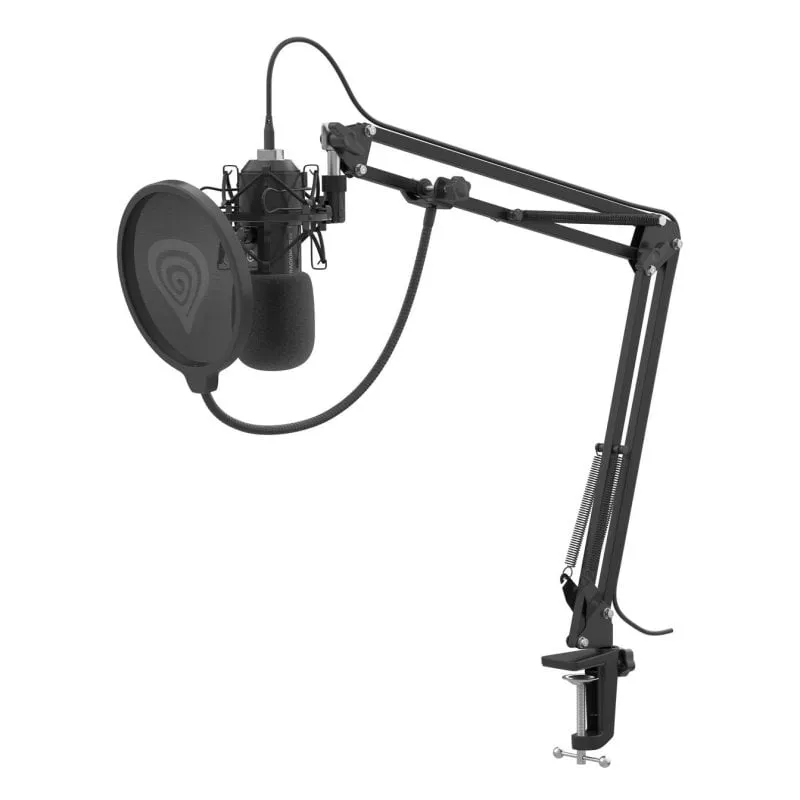Microfono GENESIS Radium 400 G2 USB cardioide 24 bit 192 kHz nero metallico