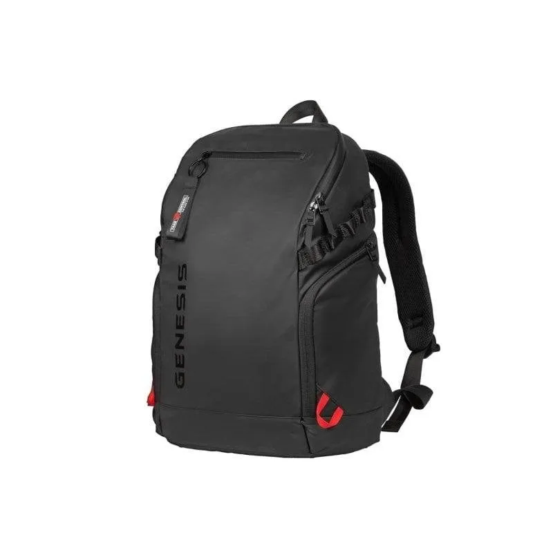 Zaino Genesis Pallad 420 15.6" poliestere impermeabile gaming ergonomico nero/rosso