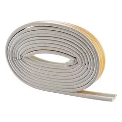 Paraspifferi adesivo sezione a P porte, finestre (5mm x 9mm x 6m) STRIP Bianco 10008