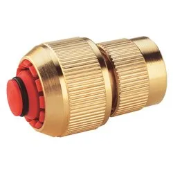 Raccordo automatico Acquastop F ottone per tubi 5/8" LONG LIFE METAL SYSTEM 00336L