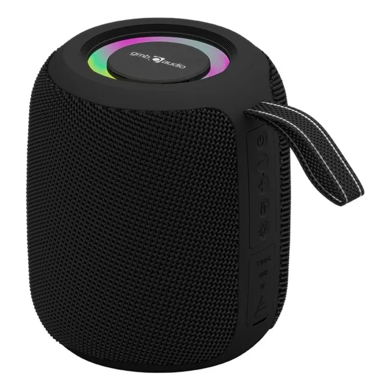 Altoparlante Gembird SPK-BT-LED-05-BK Wireless 8W con LED RGB e Microfono Integrato
