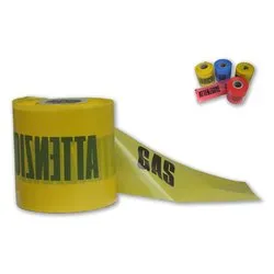 Nastro segnaletico non adesivo Attenzione Tubo Gas (100mm x 200m) PRINT Giallo 2504