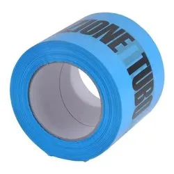 Nastro segnaletico non adesivo Attezione Tubo Acqua (100mm x 200m) PRINT Azzurro 2502