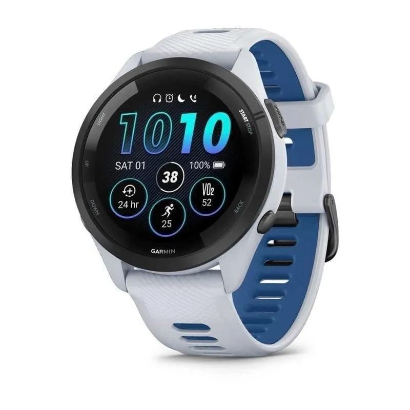 Garmin Forerunner 265 Bluetooth GPS 46mm Nero Bianco Taglia Unica Cardiofrequenzimetro
