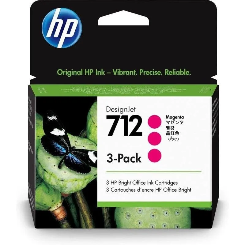 Cartuccia per Cartucce HP DesignJet 712 Magenta 29ml Pack 3 Prestazioni Standard