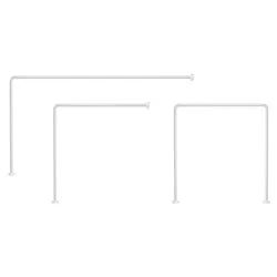 Tubo reggitenda doccia d.25 mm universale per vasca TUNI (170x80 cm) Bianco 9000200