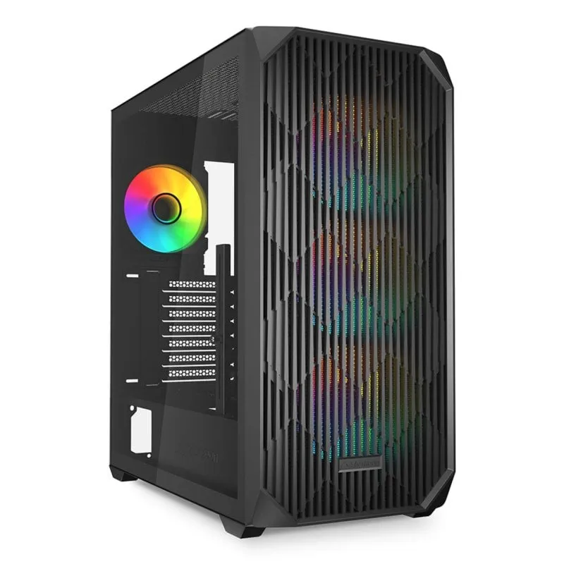 Case PC Sharkoon AK3 RGB Mid Tower Nero Ventole RGB USB-C Case PC Sharkoon AK3 RGB Mid Tower Nero Ventole RGB USB-C