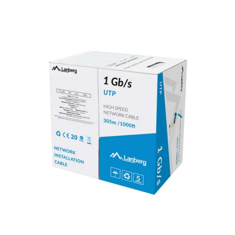 Cavo Lanberg LCU6-10CC-0305-B 305 m U/UTP Blu Cavo Lanberg LCU6-10CC-0305-B 305 m U/UTP Blu