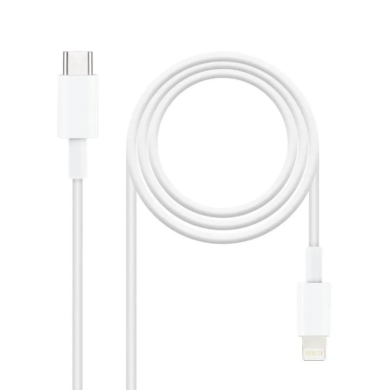 Cavo Lightning a USB-C Nanocable 50 cm Bianco Lightning USB-C Maschio