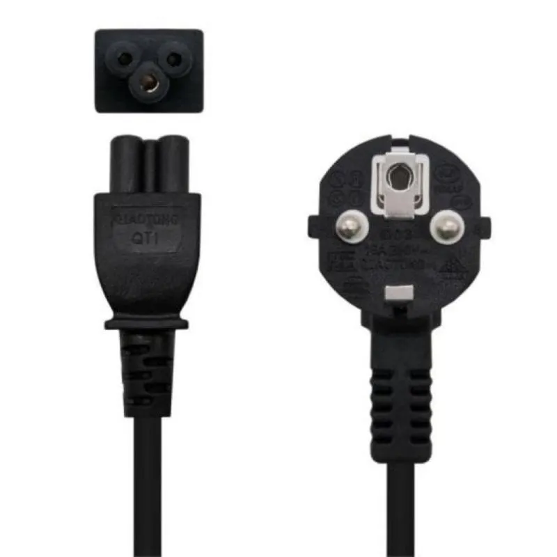 Cavo Alimentazione Nanocable Trifoglio CEE7 M-C5 H 2m Nero Cavo Alimentazione Nanocable Trifoglio CEE7 M-C5 H 2m Nero
