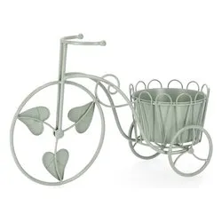 Porta piante acciaio bici 1P (54x19x34cm) HARRIET Salvia 0741459