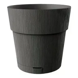 Vaso piante con riserva acqua plastica riciclata (30x29cm) ETHICA Grafite 68151